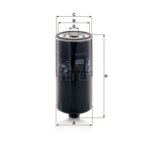 Фильтр масляный MANN-FILTER W 1170/13